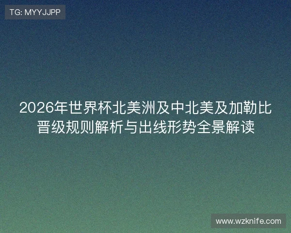 2026年世界杯北美洲及中北美及加勒比晋级规则解析与出线形势全景解读